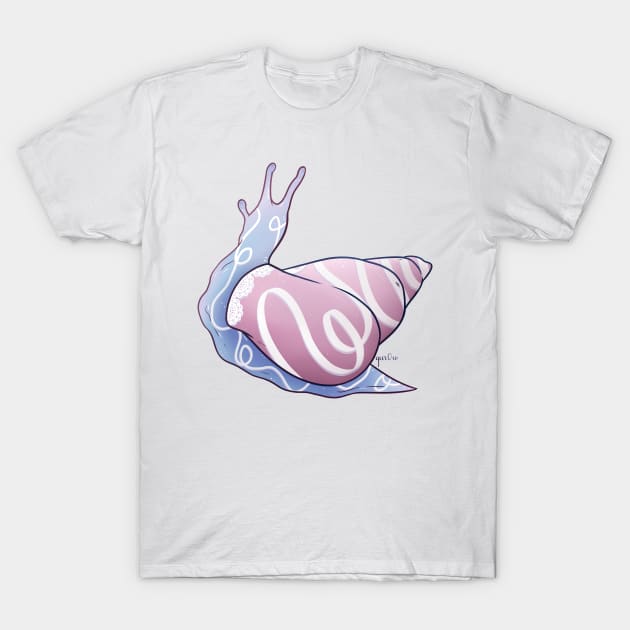 Bigender Pride Snail T-Shirt by Qur0w